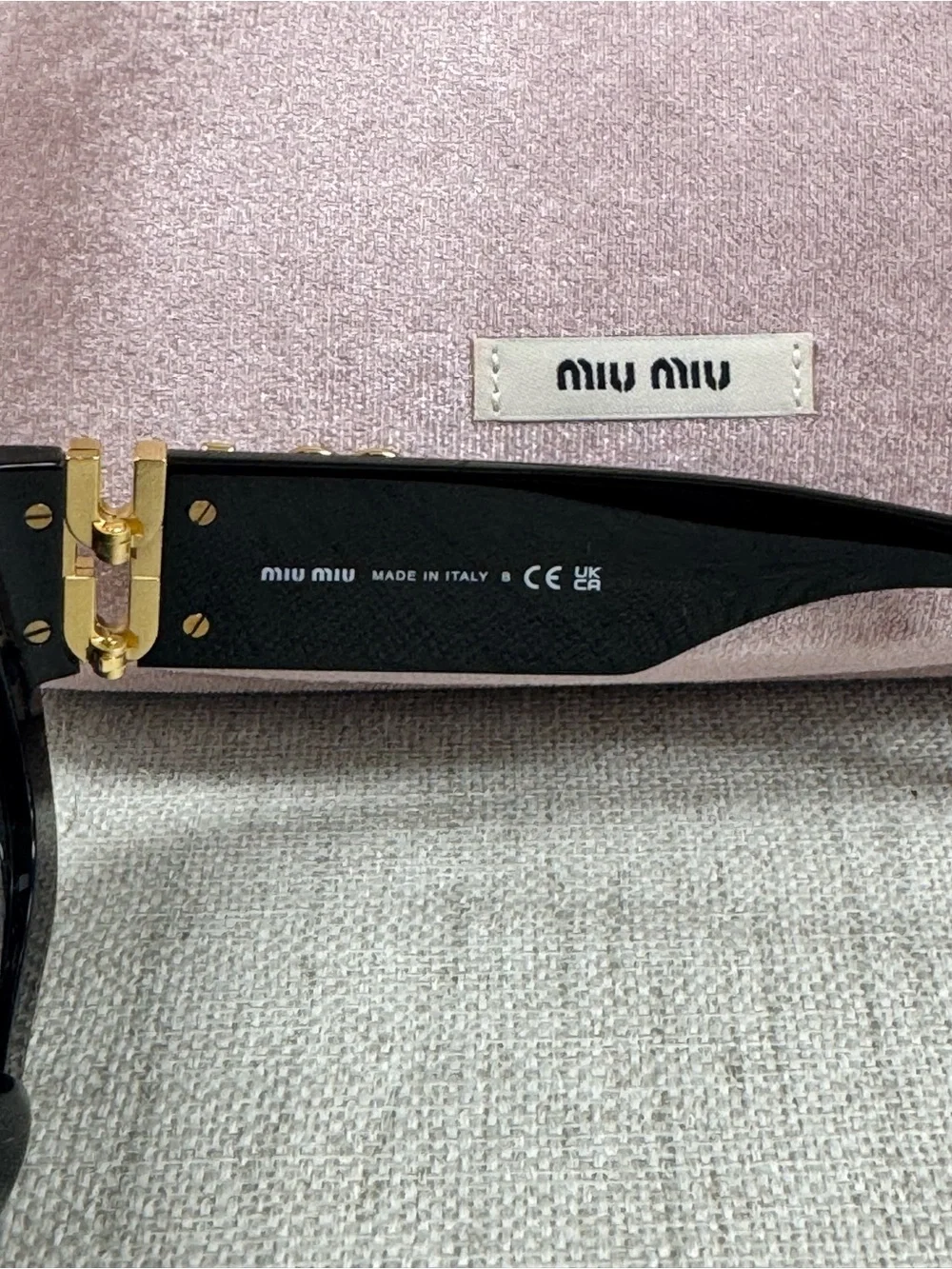 Miu Miu Glimpse Black Sunglasses